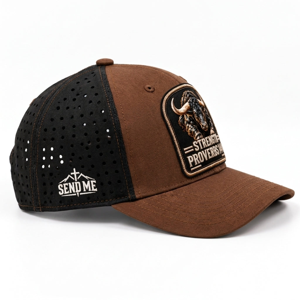 Strength - Brown Bull Performance Hat