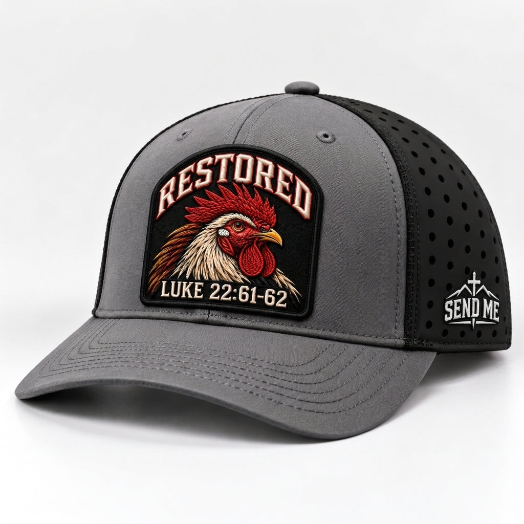 Restored - Charcoal Rooster Performance Hat